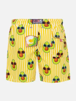 Badeshorts für Jungen mit Avocado-Print