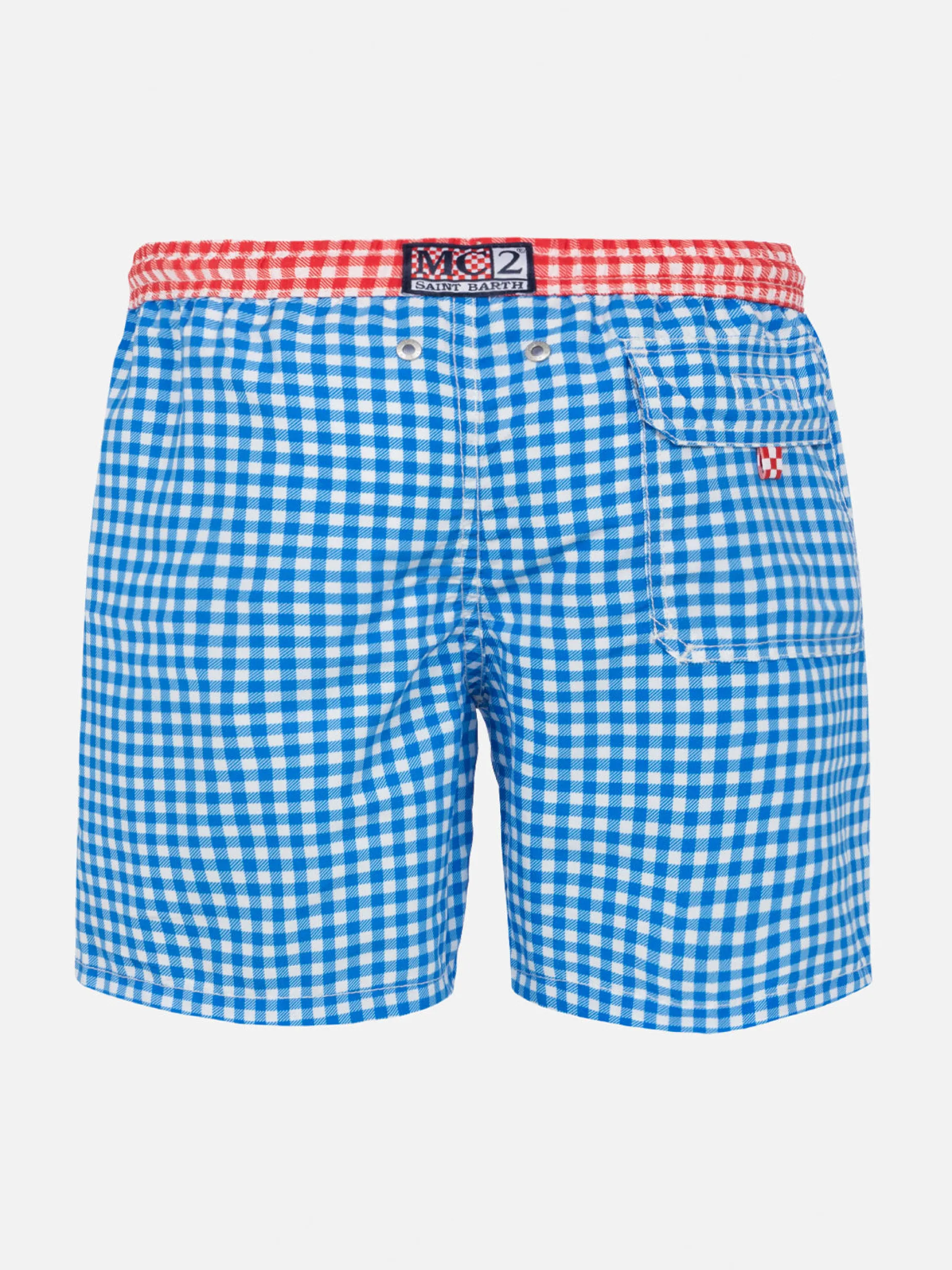 Badeshorts für Jungen mit Gingham-Print