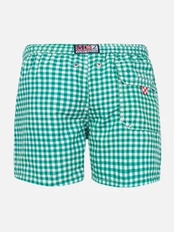 Badeshorts für Jungen mit Gingham-Print