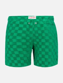 Badeshorts für Jungen mit Gingham-Print