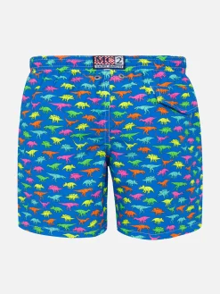 Badeshorts für Jungen mit mehrfarbigem Dinosaurier-Print