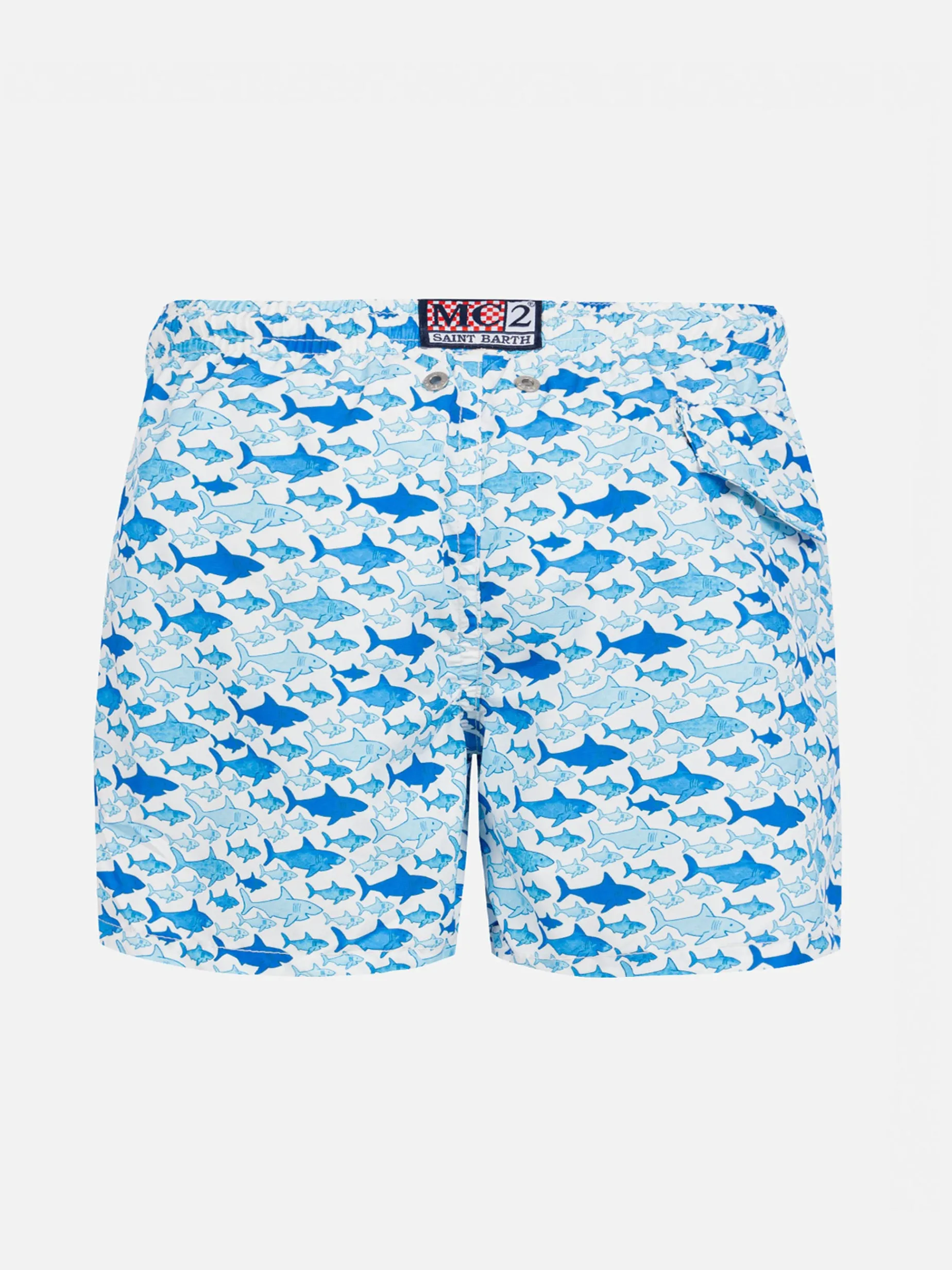 Badeshorts für Jungen mit Hai-Print