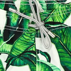 Badeshorts für Jungen mit Bananenblätter-Print