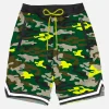 Badeshorts mit Camouflage-Print