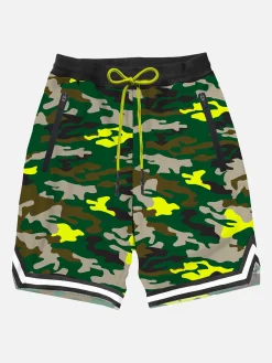 Badeshorts mit Camouflage-Print