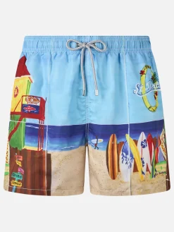 Badeshorts mit Fotodruck von Saint Barth Lorient