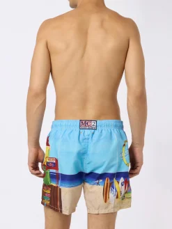 Badeshorts mit Fotodruck von Saint Barth Lorient