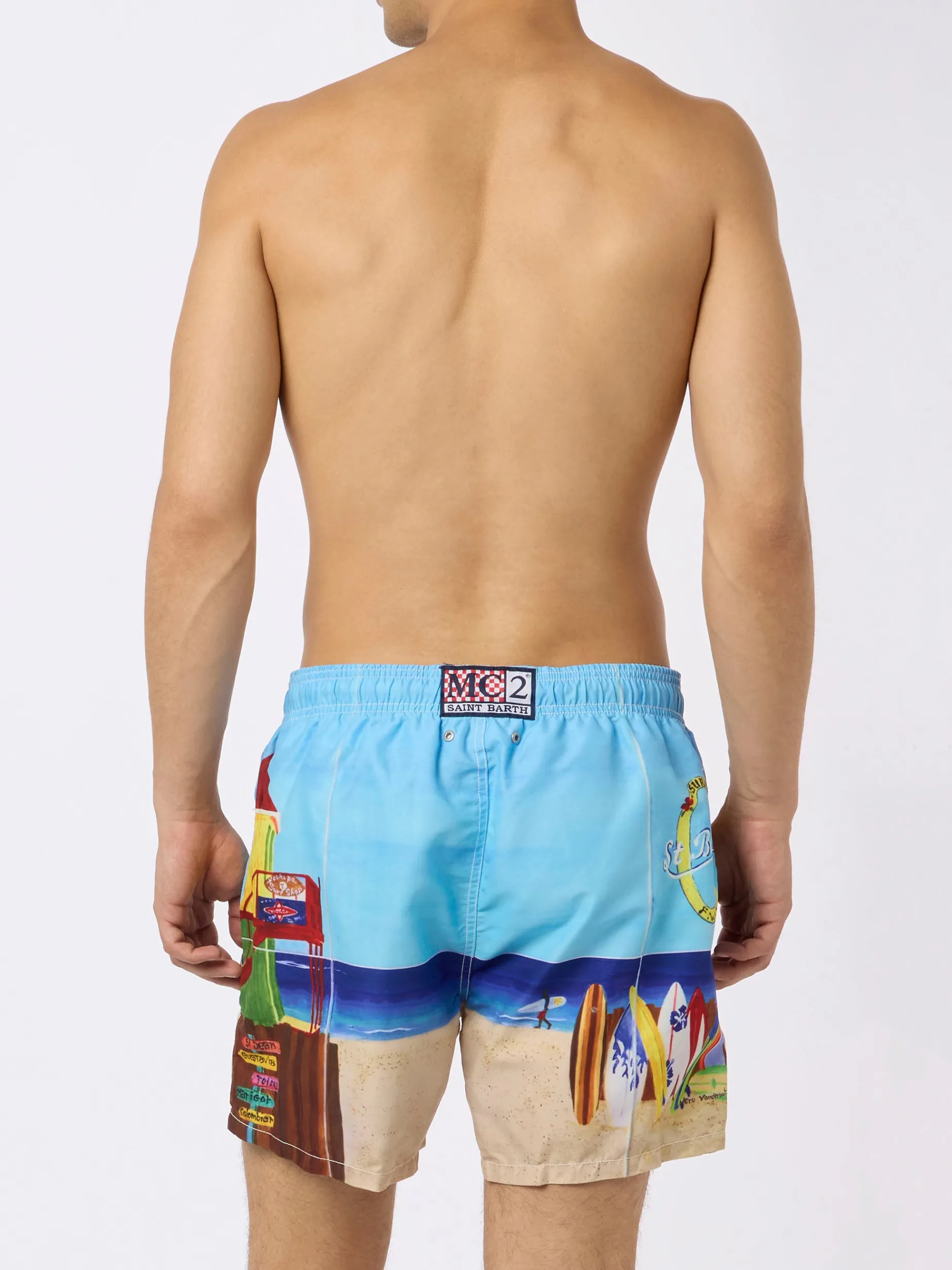 Badeshorts mit Fotodruck von Saint Barth Lorient