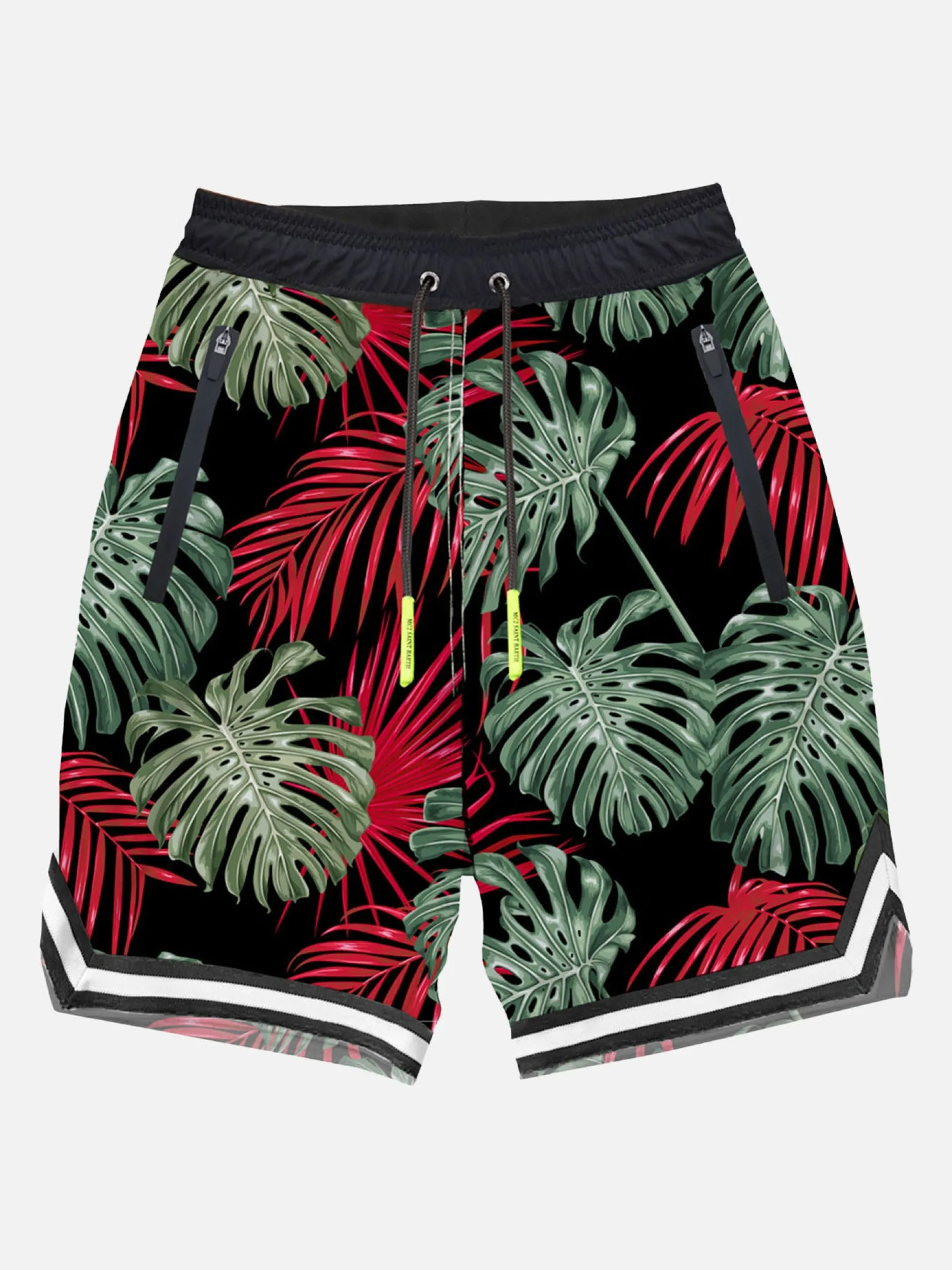 Badeshorts mit tropischem Print im Surf-Stil
