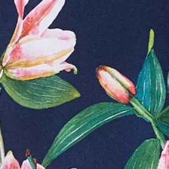 Badeshorts mit tropischem Print im Surf-Stil