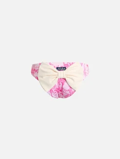 Badeslip für Mädchen Madame mit Schleife und Toile de Jouy-Print