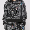 Bandana-Kapuzenpullover aus Baumwolle mit Saint-Barth-Stickerei