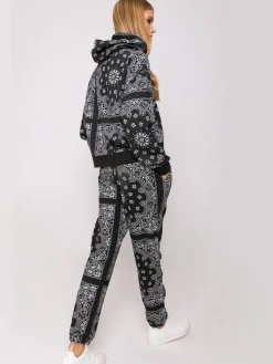 Bandana-Kapuzenpullover aus Baumwolle mit Saint-Barth-Stickerei