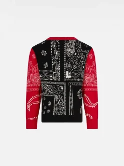 Bandana-Pullover für Jungen mit Cowboy-Stickerei