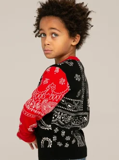Bandana-Pullover für Jungen mit Cowboy-Stickerei