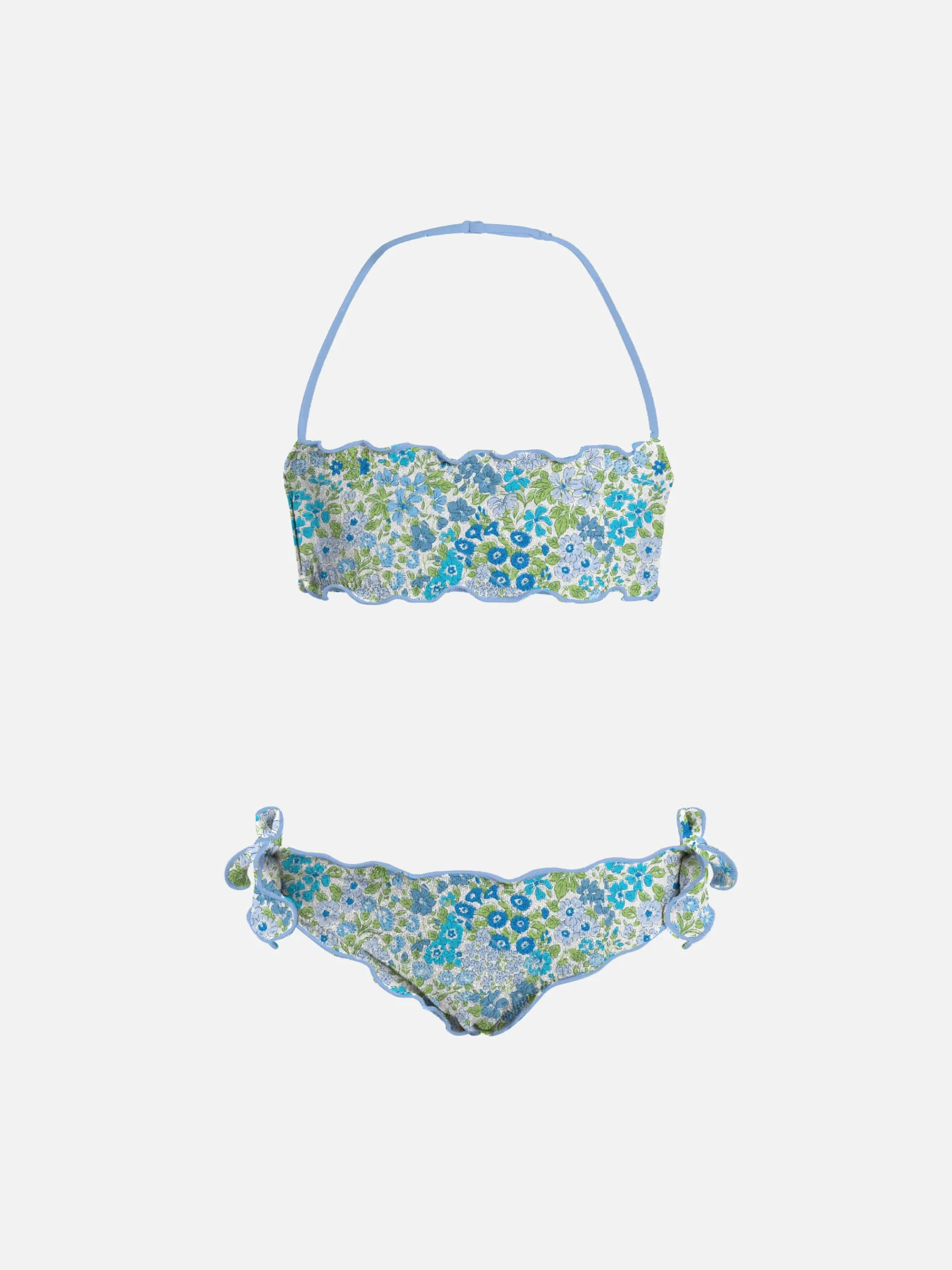 Bandeau-Bikini Emy mit Print für Mädchen von Joanna Luise | HERGESTELLT AUS LIBERTY-STOFF