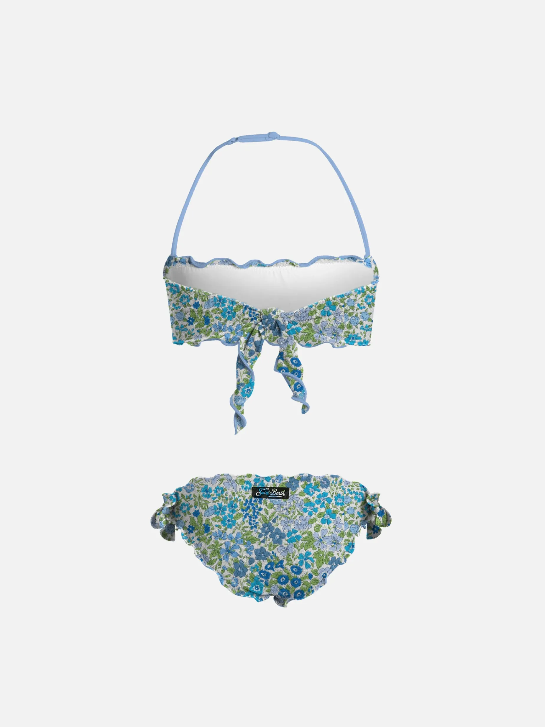 Bandeau-Bikini Emy mit Print für Mädchen von Joanna Luise | HERGESTELLT AUS LIBERTY-STOFF