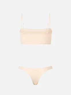 Bandeau-Bikini für Damen im Animalier-Stil Athena Naomi mit Strasssteinen