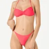 Bandeau-Bikini für Damen in Neonrot