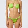 Bandeau-Bikini für Damen in Limettengrün von Dahlia Noelle