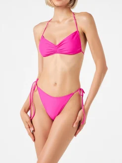 Bandeau-Bikini für Damen in Fuchsia