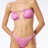 Bandeau-Bikini für Damen mit Paisley-Print