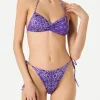 Bandeau-Bikini für Damen mit Bandana-Print