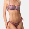 Bandeau-Bikini für Damen mit Liberty-Print | Hergestellt aus Liberty-Stoff