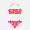 Bandeau-Bikini für Mädchen mit Entenmuster