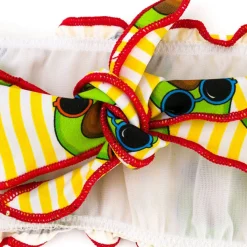 Bandeau-Bikini für Mädchen mit Avocado-Print