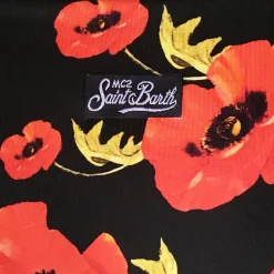 Bandeau-Bikini mit Blumenmuster