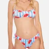 Bandeau-Bikini mit Wassermelonenmuster