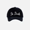 Baseballkappe aus Cord mit St. Barth-Stickerei
