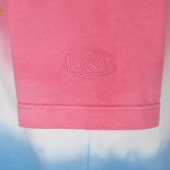Batik-T-Shirt für Mädchen mit St. Barth-Schriftzug