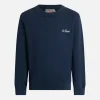 Baumwollfleece-Sweatshirt mit Rundhalsausschnitt für Jungen Cooper Jr. mit Stickerei