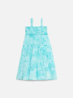 Baumwollkleid für Mädchen Jemine Jr mit Toile de Jouy-Druck