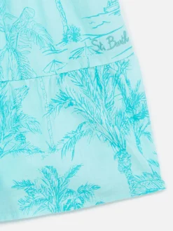Baumwollkleid für Mädchen Jemine Jr mit Toile de Jouy-Druck