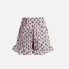 Baumwoll-Rüschenshorts Ander P für Mädchen mit Blumendruck