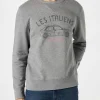 Baumwoll-Sweatshirt mit Les Italiens-Aufdruck