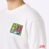 Baumwoll-T-Shirt für Herren mit Aufdruck im Keith-Haring-Design auf der Vorder- und Rückseite | KEITH HARING SONDERAUSGABE
