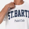 Baumwoll-T-Shirt für Herren mit platziertem St. Barth Padel Club-Aufdruck