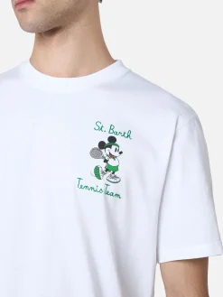 Baumwoll-T-Shirt für Herren mit Mickey Mouse-Aufdruck und Stickerei | DISNEY SPECIAL EDITION