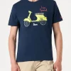 Baumwoll-T-Shirt für Herren mit Vespa-Aufdruck und Stickerei | VESPA SPECIAL EDITION
