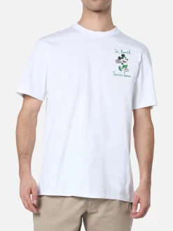 Baumwoll-T-Shirt für Herren mit Mickey Mouse-Aufdruck und Stickerei | DISNEY SPECIAL EDITION