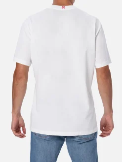 Baumwoll-T-Shirt für Herren mit platziertem St. Barth Padel Club-Aufdruck