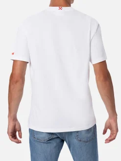 Baumwoll-T-Shirt für Herren mit Aperol-Spritz-Aufdruck und Stickerei | APEROL SPECIAL EDITION