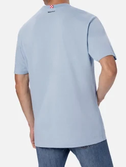 Baumwoll-T-Shirt für Herren mit Britto-Brillen-Aufdruck und Stickerei | ©BRITTO SPECIAL EDITION