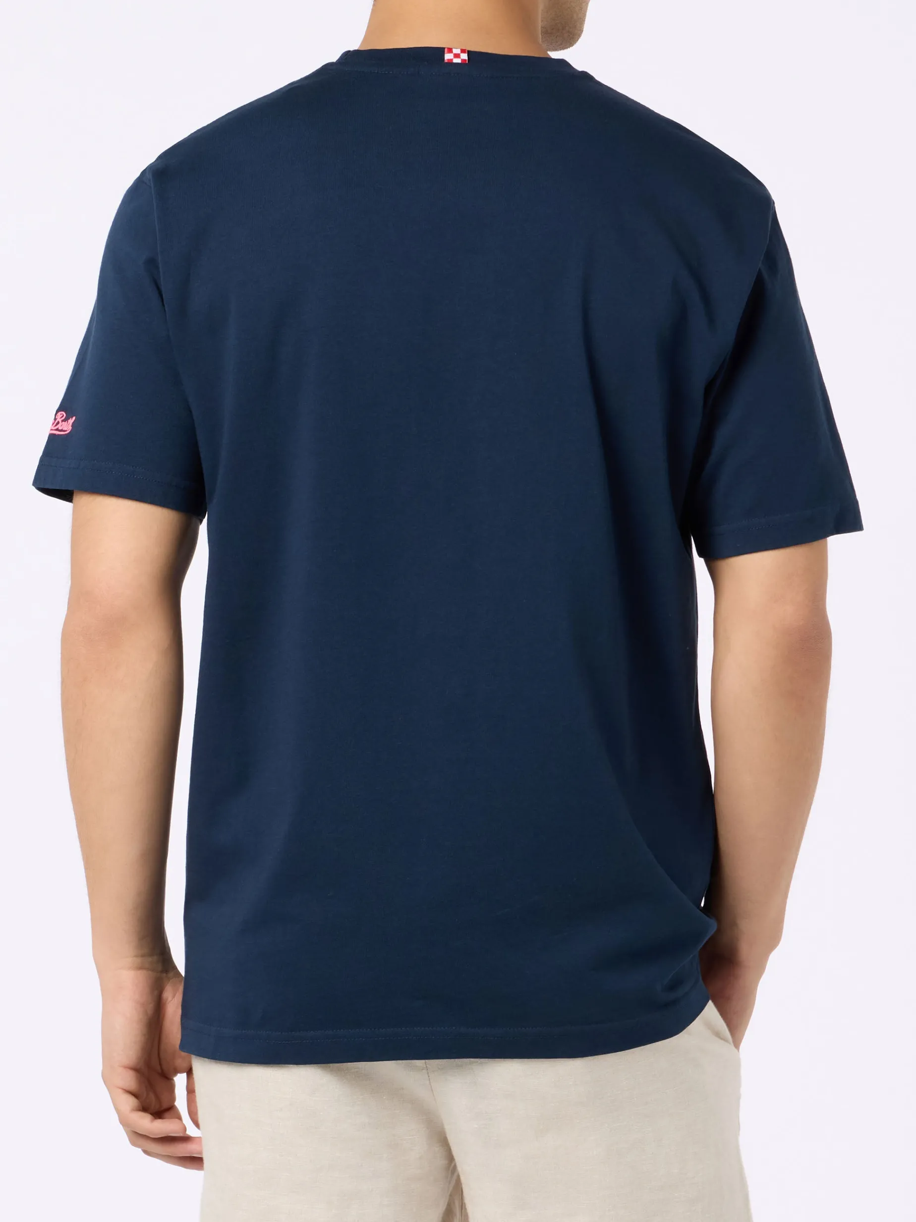 Baumwoll-T-Shirt für Herren mit Vespa-Aufdruck und Stickerei | VESPA SPECIAL EDITION