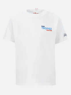 Baumwoll-T-Shirt für Jungen mit „Saint Tropez Addicted Postcard“-Aufdruck