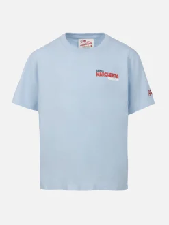 Baumwoll-T-Shirt für Jungen mit Santa-Margherita-Süchtigem-Postkarten-Aufdruck